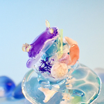 <オブジェ>〜かき氷の上のシンデレラウミウシ〜ブルーハワイ