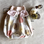 犬服　S バルーン　リボン付🎀和・花柄