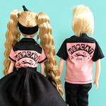 [受注品]ピンク　ロカビリーシャツ　リカちゃん　リカちゃんボーイフレンド