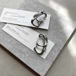 天然石 シルバー イヤーカフ【片耳】