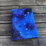 A5ハードカバー用22.3㎝ブックカバー★宇宙★ネイビー