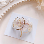 ポニーフック𓂃𓂂ꕤ*.ﾟcircleニュアンス   レジン   ポニーフック    ヘアカフ