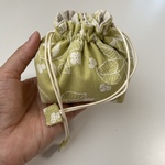 小さくて可愛い手乗り巾着＊柔らか刺繍生地