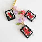 簪　花札　赤短