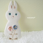 hanaうさぎ＊ブローチ