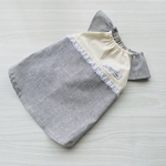 【SALE】Sサイズ★ヒッコリーリネンワンピース 