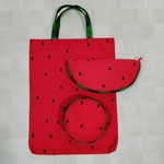 A4クリアファイルにぴったり 赤 スイカ🍉 バック