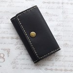 【SALE】牛革４連キーケース（ブラック）