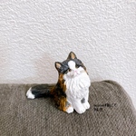 ノルウェージャンフォレストキャット　猫　ミニチュア　フィギュア　オブジェ
