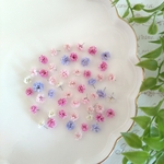ドライフラワー素材4　かすみ草のセット　花材　ピンク　パープル　白
