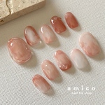 ✴︎再販✴︎no.012 【size order】桃ネイル 🍑 桃 / ネイル / ピンク / ぷっくり / ニュアンス 【size order】