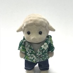 シルバニア＊大人サイズ＊アロハシャツセット（緑）　3点　洋服着せ替えセット＊シルバニアファミリー　お父さんサイズ