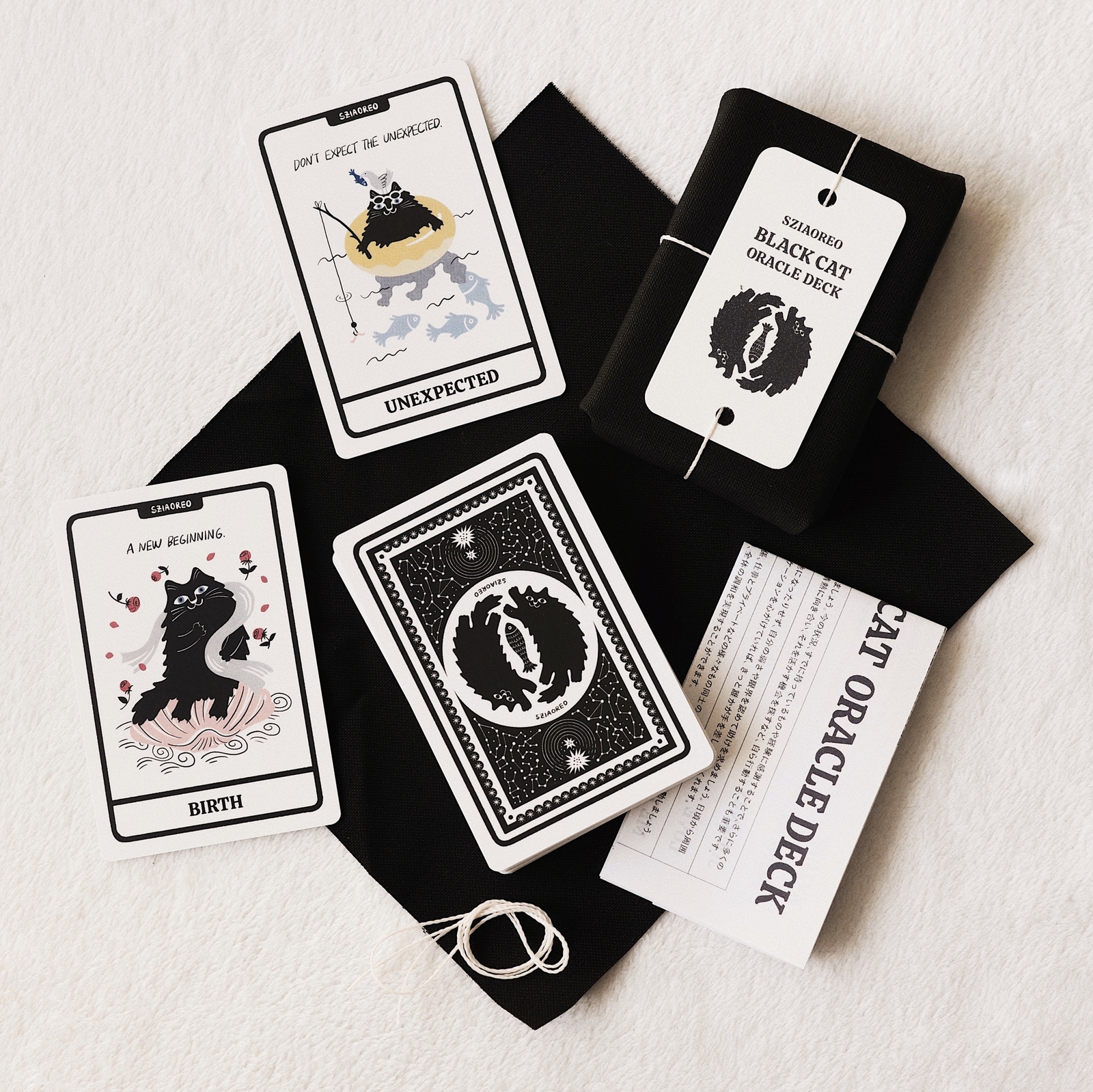 SZIAOREO Black Cat Oracle Deck 【新作】 - sziaoreo_artworks