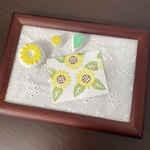 ひまわりの消しゴムはんこ②