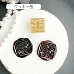 シーリングスタンプヘッド 「クッキー缶」  スクエア　2.1㌢　 シーリングスタンプヘッド