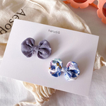 [１点限り/special price] funwari ribbon clip set　※ヘアゴムに無料変更可能