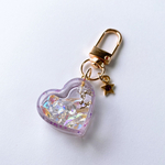 [7月28日販売] Heart shaker keychain (purple)