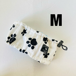 犬用　M   ネッククーラー わんこの足跡 　ハンドメイド