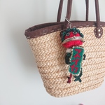 【しらんケロ-🍉たべちゃった-】＊がま口マスコット＊小物入れ＊コインケース