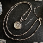 〖再販〗 🐍Basilisk【バジリスク】ネックレス/python shedding scales necklace/白蛇の脱皮殻を封入したアクセサリー/KakeraPlants