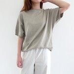 【ジャパンメイド】天然有機系デオドラント加工/ドルマンサマーニット＜グレージュ＞
