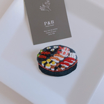 【新作】お寿司 上 ビーズ刺繍ブローチ