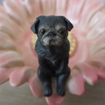 花様 ご依頼品「パグ花香炉～うちの子風 Ｈさん」