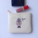 覆面レスラー☆刺繍ポーチ