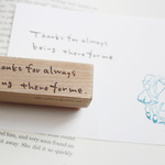 Thanks for...「あなたがいてくれてよかった」　手書きスタンプ