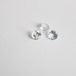 天然石 / 4×4mm アクアマリン ルース ラウンド ファセットカット アクセサリー パーツ 素材 l-am-f4