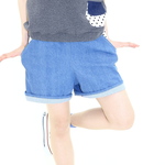 デニムのショートパンツ♡アオ