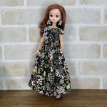 NO,344 リカちゃん　服　大人の夏の小花模様　ティアード　ワンピース　リアルクローズ