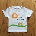 手描き 名前入りショベルカーTシャツ