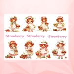 コラージュシート　strawberry Gard