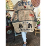 手ぬぐいの柿渋染めチュニック　　　　　手ぬぐいリメイク