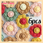 No.110　ハンドメイドパーツ　デコパーツ　カボション　花　刺繍　フラワー