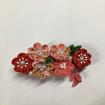 rinko-ao様再販リクエストつまみ細工バレッタ