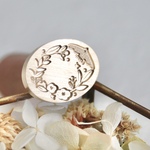 シーリングスタンプ　スモールリース　《small wreath》 オーバルヘッド