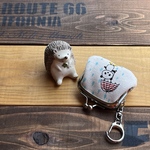 ミニミニがま口キーホルダー（雨降りに出かけないといけないパンダ🐼）