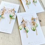 揺れるジャスミン　ピアス/イヤリング