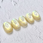 uruuru soda（yellow）　10本組　ネイルチップ　サイズオーダー　うるうるネイル　ぷっくりネイル　マグネットネイル　夏ネイル