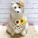 🌻北欧白くま貯金箱グッズ（レギュラー）🌻ひまわり　　　　雑貨セット