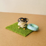 チワワ黒（浮き輪シリーズ）