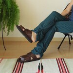 asana ヘンプコットン ヨガパンツ●草木染めマンゴーインディゴ