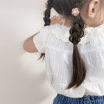 お花のレジンヘアゴム🤎ブラウン🤎 2本セット ヘアゴム キッズヘアゴム お花のヘアゴム レジンヘアゴム