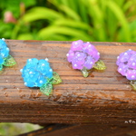 紫陽花ピアス&イヤリング