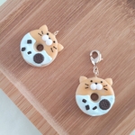 【売切SALE】猫ドーナツチャーム◇チョコミントクッキー