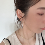 Jul23＊BIG ぷっくりフープイヤリング　シルバー　シンプル