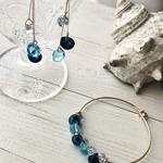 ブルーブルー💙ティアドロップのイヤリング＆ピアス＆ノンホールピアス