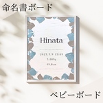 命名ボード✲命名書✲ベビーボード✲キャンバスボード